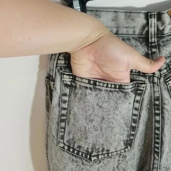 {Gitano Express} 80s Vintage Black Acid Wash Vintage Jean's Size Juniors… - Picture 10 of 15